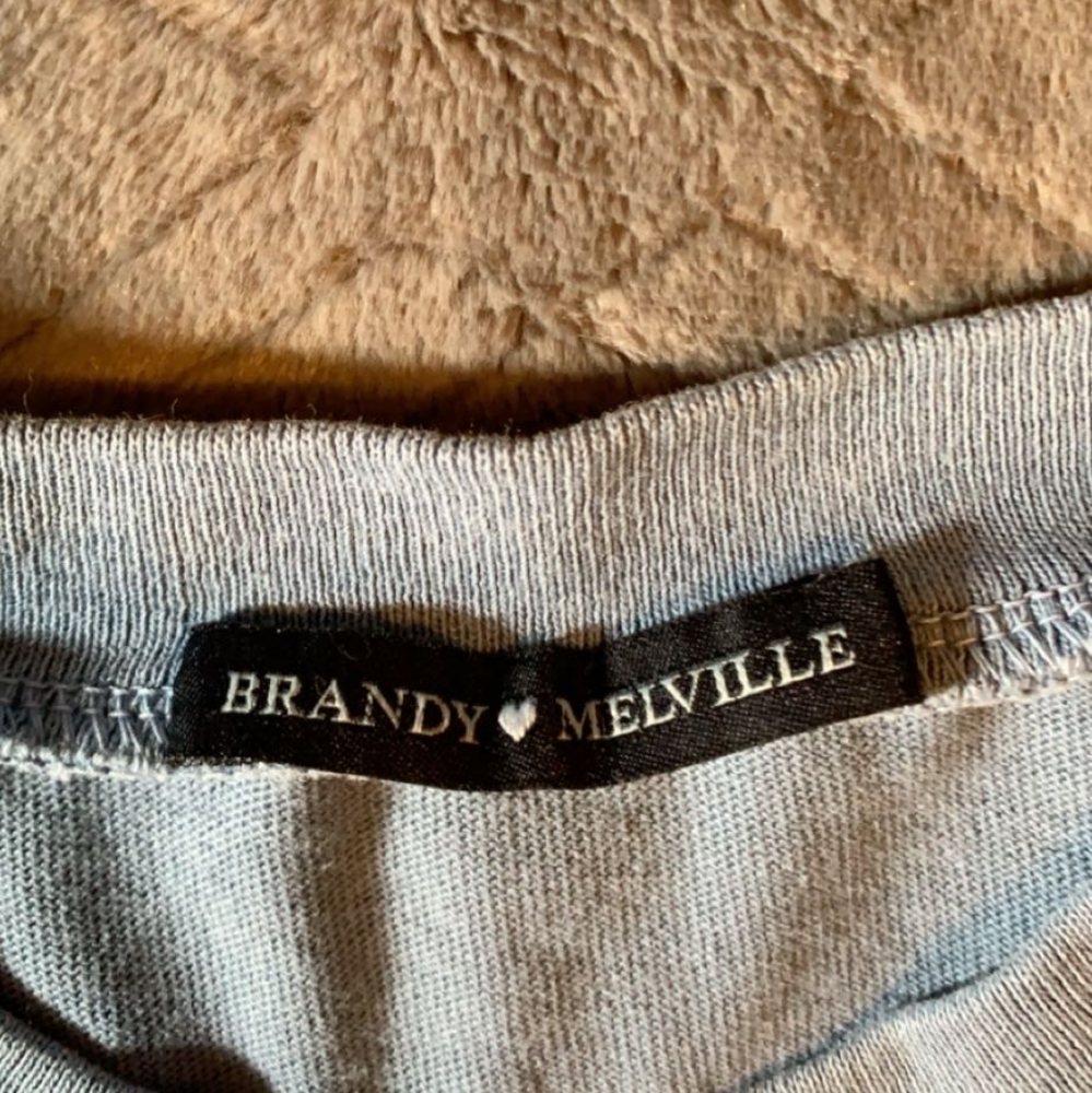 light blue brandy crop top